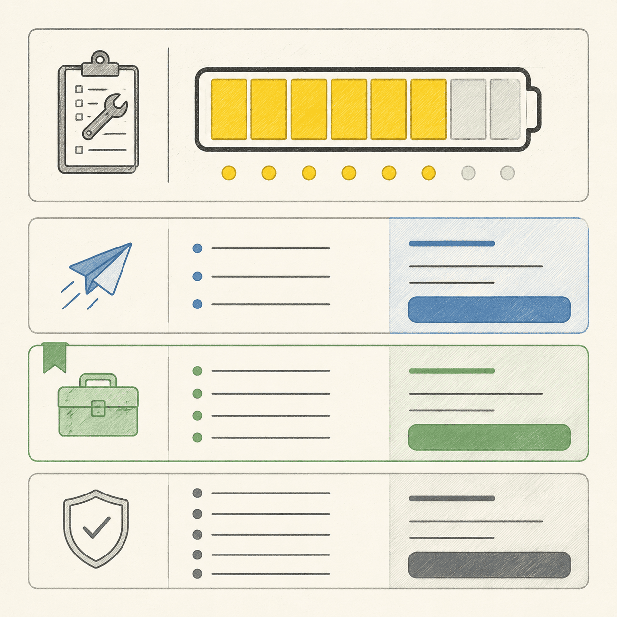 Preview of the credits meter and subscription plan panel