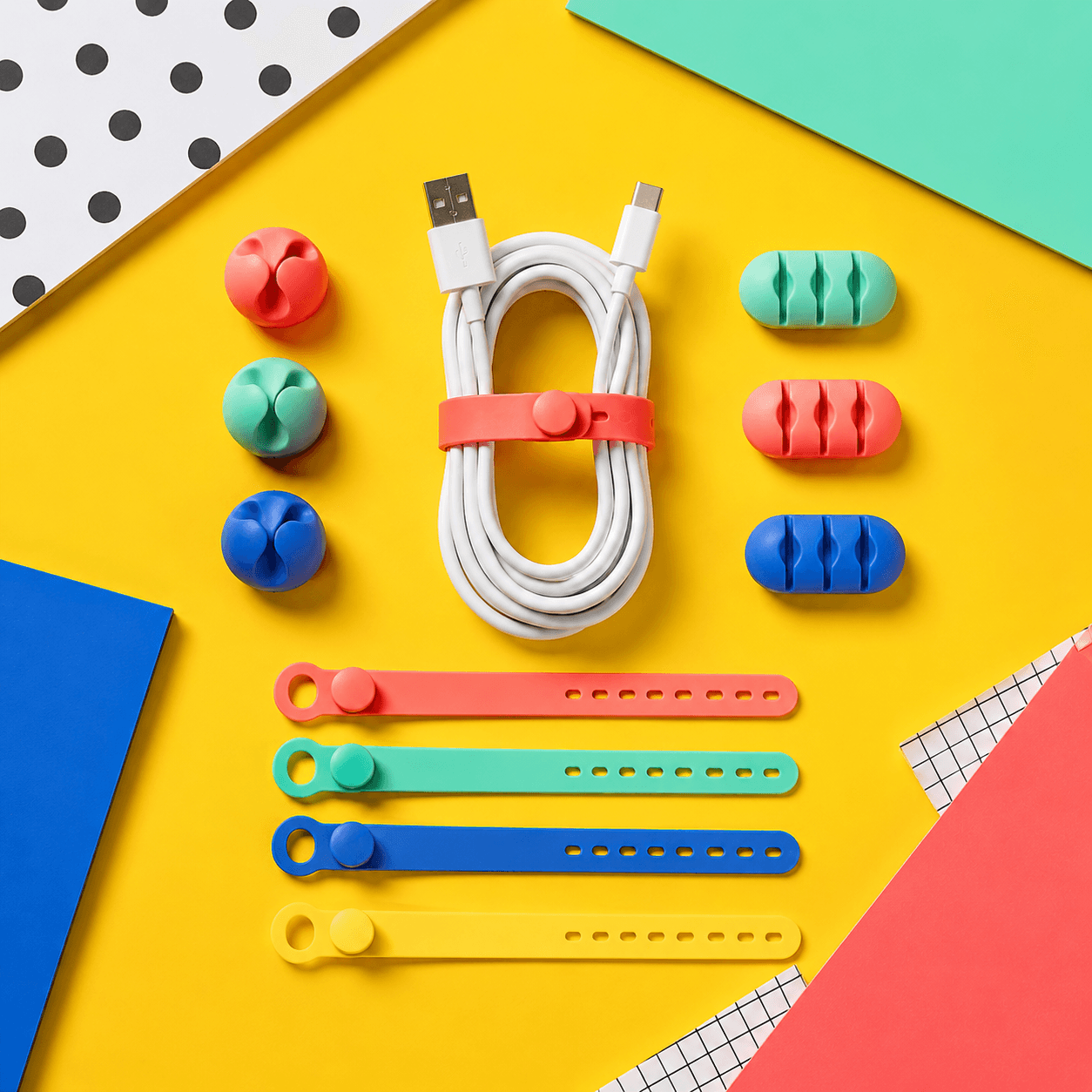 Cable Clips & Ties Set (40) — Product